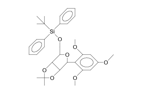 .beta.-1-Deoxy-1-(2,4,6-trimethoxy-phenyl)-2,3-O-isopropylidene-5-O-(T-butyl-diphenylsilyl)-D-ribofuranose