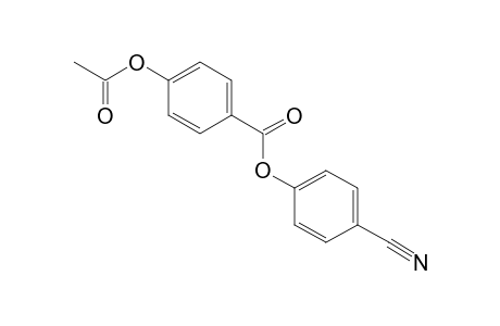 Benzoic acid, 4-(acetyloxy)-, 4-cyanophenyl ester