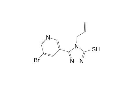 4H-1,2,4-triazole-3-thiol, 5-(5-bromo-3-pyridinyl)-4-(2-propenyl)-