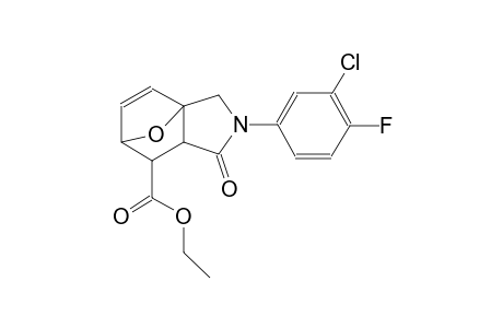 ethyl 3-(3-chloro-4-fluorophenyl)-4-oxo-10-oxa-3-azatricyclo[5.2.1.0~1,5~]dec-8-ene-6-carboxylate