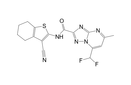 N-(3-cyano-4,5,6,7-tetrahydro-1-benzothien-2-yl)-7-(difluoromethyl)-5-methyl[1,2,4]triazolo[1,5-a]pyrimidine-2-carboxamide
