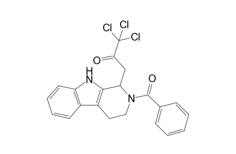 2-Benzoyl-1,2,3,4-tetrahydro-1-(3',3',3'-trichloro-2'-oxopropyl)-.beta.-carboline