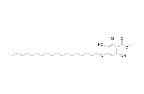 Methyl 2-chloro-4-octadecanyloxy 3,6-dihydroxybenzoate