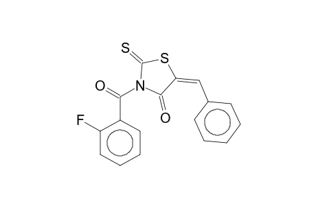 (5Z)-5-Benzylidene-3-(2-fluorobenzoyl)-2-thioxo-1,3-thiazolidin-4-one