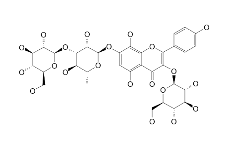 SACHALOSIDE-IV;8-HYDROXYKAEMPFEROL-3-O-BETA-D-GLUCOPYRANOSYL-7-O-BETA-D-GLUCOPYRANOSYL-(1->3)-ALPHA-L-RHAMNOPYRANOSIDE