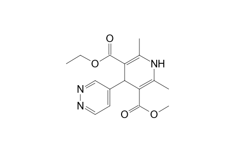 Ethyl Methyl 2,6-Dimethyl-4-(4-pyridazinyl)-1,4-dihydropyridine-3,5-dicarboxylate