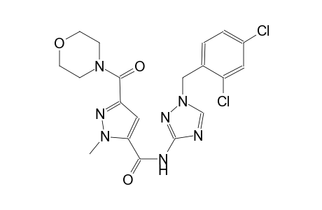 N-[1-(2,4-dichlorobenzyl)-1H-1,2,4-triazol-3-yl]-1-methyl-3-(4-morpholinylcarbonyl)-1H-pyrazole-5-carboxamide