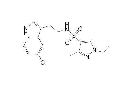 N-[2-(5-chloro-1H-indol-3-yl)ethyl]-1-ethyl-3-methyl-1H-pyrazole-4-sulfonamide