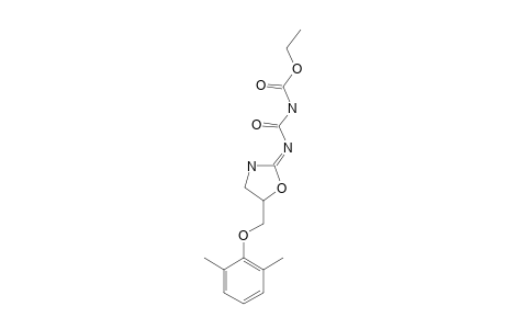 1-[5-((2,6-DIMETHYL)-PHENOXYMETHYL)-2-IMINO-OXAZOLIDINE]-3-CARBETHOXY-UREA