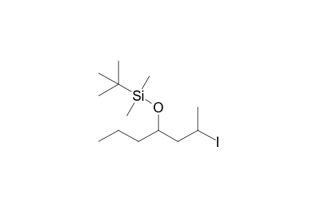 tert-Butyl((2-iodoheptan-4-yl)oxy)dimethylsilane