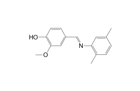 4-((E)-[(2,5-Dimethylphenyl)imino]methyl)-2-methoxyphenol