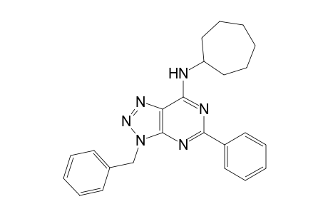 9-Benzyl-2-phenyl-6-cycloheptylamino-8-azaadenine
