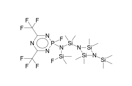 1-FLUORO-DIMETHYL-1-[3',5'-BIS(TRIFLUOROMETHYL)-1'-FLUORO-2',4',6',1'LAMBDA5-TRIAZAPHOSPHORINYL]-2,2-DIMETHYL-[2,4-DISILACYCLOBUTYL-(1)]SILAZANE