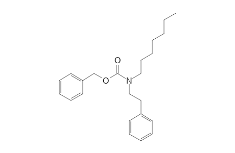 Carbonic acid, monoamide, N-(2-phenylethyl)-N-heptyl-, benzyl ester
