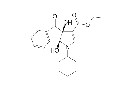 (3aS,8bS)-1-Cyclohexyl-3a,8b-dihydroxy-4-oxo-1,3a,4,8b-tetrahydro-indeno[1,2-b]pyrrole-3-carboxylic acid ethyl ester