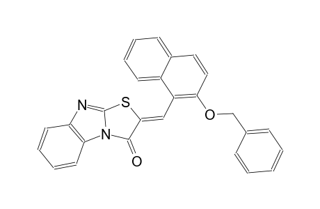 (2Z)-2-{[2-(benzyloxy)-1-naphthyl]methylene}[1,3]thiazolo[3,2-a]benzimidazol-3(2H)-one