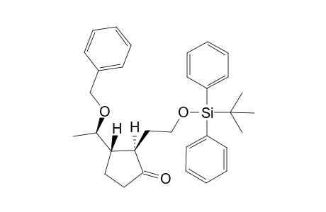 (2R,3S)-2-(2-tert-Butyldiphenylsilyloxyethyl)-3-((R)-1-benzyloxyethyl)cyclopentanone
