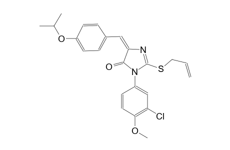 4H-imidazol-4-one, 3-(3-chloro-4-methoxyphenyl)-3,5-dihydro-5-[[4-(1-methylethoxy)phenyl]methylene]-2-(2-propenylthio)-, (5E)-