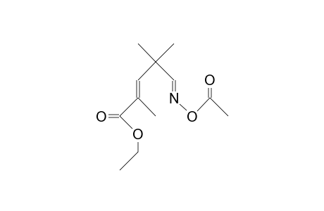 Ethyl (E)-N-acetoxy-2,4,4-trimethyl-6-azahexa-2,5-dienoate