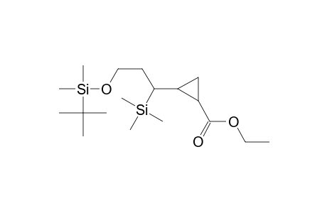 1-(ethoxycarbonyl)-2-[1-(trimethylsilyl)-3-(tert-butyldimethylsiloxy)propyl]cyclopropane