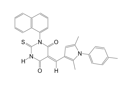 (5Z)-5-{[2,5-dimethyl-1-(4-methylphenyl)-1H-pyrrol-3-yl]methylene}-1-(1-naphthyl)-2-thioxodihydro-4,6(1H,5H)-pyrimidinedione