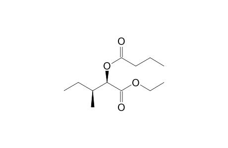 Ethyl (2RS, 3SR)-2-butanoyloxy-3-methylpentanoate