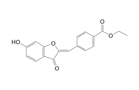 Ethyl 4-[(Z)-(6-hydroxy-3-oxo-1-benzofuran-2(3H)-ylidene)methyl]benzoate