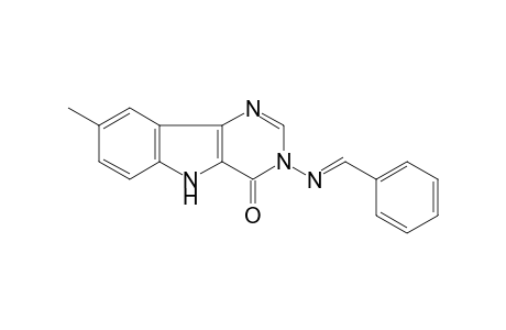 8-Methyl-3-([(E)-phenylmethylidene]amino)-3,5-dihydro-4H-pyrimido[5,4-b]indol-4-one