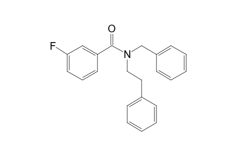 Benzamide, 3-fluoro-N-benzyl-N-phenethyl-