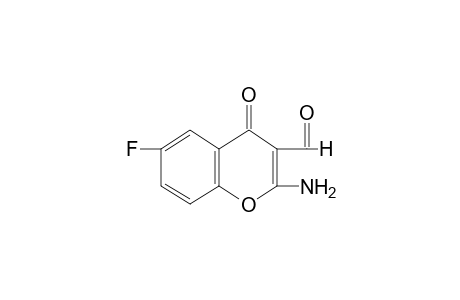 2-AMINO-6-FLUORO-4-OXO-4H-1-BENZOPYRAN-3-CARBOXALDEHYDE