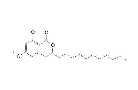 (3R)-8-HYDROXY-6-METHOXY-3-UNDECYL-3,4-DIHYDROISOCOUMARIN