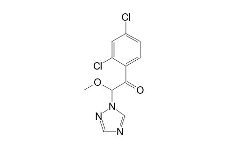 Ethanone, 1-(2,4-dichlorophenyl)-2-methoxy-2-(1H-1,2,4-triazol-1-yl)-