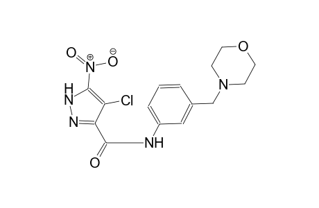 4-chloro-N-[3-(4-morpholinylmethyl)phenyl]-5-nitro-1H-pyrazole-3-carboxamide