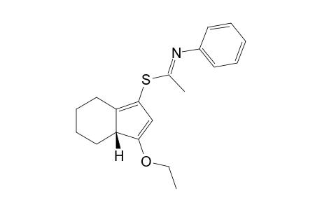 3-Ethoxy-4,5,6,7-tetrahydro-3aH-inden-2-yl N-phenyl(ethaneimido)thioate