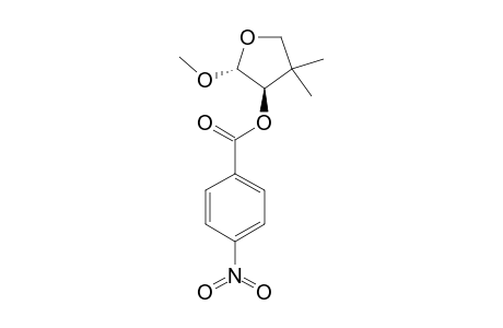 4-HYDROXY-5-METHOXY-3,3-DIMETHYL-TETRAHYDROFURAN-PARA-NITROBENZOATE