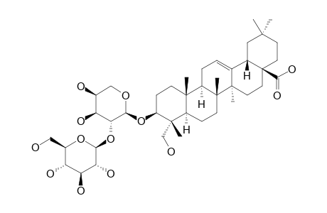 CALCOSIDE-D;HEDERAGENIN-3-O-BETA-D-GLUCOPYRANOSYL-(1->2)-ALPHA-L-ARABINOPYRANOSIDE