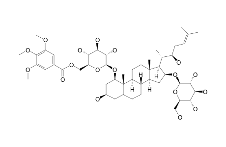 (22S)-16-BETA-[(BETA-D-GLUOPYRANOSYL)-OXY]-3-BETA,22-DIHYDROXY-5-ALPHA-CHOLEST-24-EN-1-BETA-YL-6-O-(3,4,5-TRIMETHOXYBENZOYL)-BETA-D-GLUCOPYRANOSID