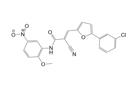 (2E)-3-[5-(3-chlorophenyl)-2-furyl]-2-cyano-N-(2-methoxy-5-nitrophenyl)-2-propenamide