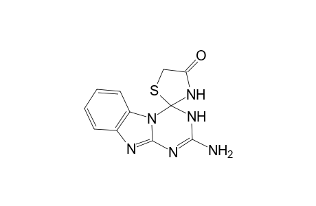 Thiazolidin-4-one-1-spiro-4'-(3,4-dihydrobenzo[4,5]imidazo[1,2-a][1,3,5]triazin-2-amine)