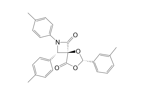 (4-r,3-t,6-c)-2-Aza-5,7-dioxa-2,3-bis(p-methylphenyl)-6-(3'-methylphenyl)-spiro[3.4]octane-1,8-dione