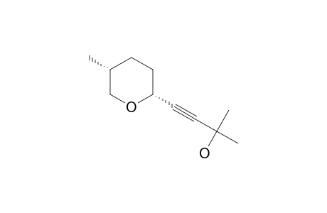 2-methyl-4-[(2R,5R)-5-methyloxan-2-yl]but-3-yn-2-ol