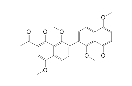 2-ACETYL-7-(1-HYDROXY-4,8-DIMETHOXY-7-NAPHTHYL)-4,8-DIMETHOXY-1-NAPHTHOL