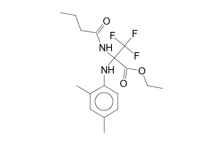 Ethyl 2-butyramido-3,3,3-trifluoro-2-(2,4-xylidino)propionate