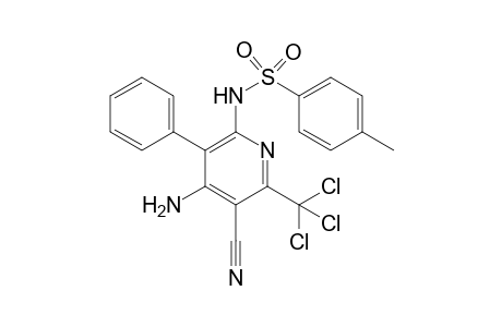 N-[4-Amino-5-cyano-3-phenyl-6-(trichloromethyl)pyridin-2-yl]-4-methylbenzenesulfonamide