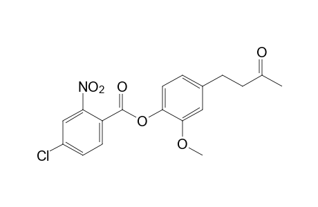 4-chloro-2-nitrobenzoic acid, 2-methoxy-4-(3-oxobutyl)phenyl ester
