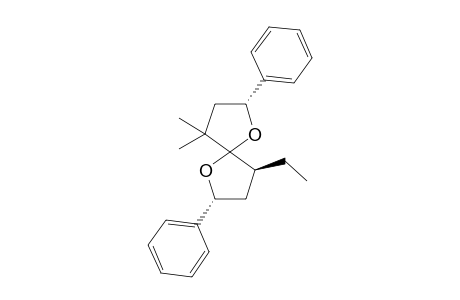 (2.alpha.,7.alpha.,9.beta.)-9-Ethyl-4,4-dimethyl-2,7-diphenyl-1,6-dioxaspiro[4.4]nonane