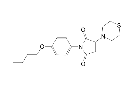 1-(4-butoxyphenyl)-3-(4-thiomorpholinyl)-2,5-pyrrolidinedione