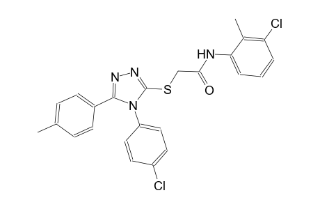 N-(3-chloro-2-methylphenyl)-2-{[4-(4-chlorophenyl)-5-(4-methylphenyl)-4H-1,2,4-triazol-3-yl]sulfanyl}acetamide