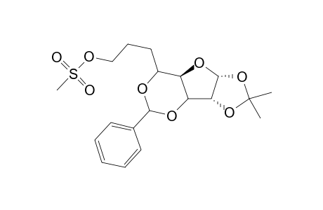 .alpha.-D-gluco-Octofuranose, 6,7-dideoxy-1,2-O-(1-methylethylidene)-3,5-O-(phenylmethylene)-, methanesulfonate