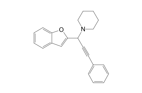 1-[1-(Benzofuran-2-yl)-3-phenylprop-2-yn-1-yl]piperidine
